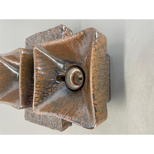 Metal Vintage German Pop Art Fat Lava Wall Light by Traudl Brunnquell, 1960s For Sale - Image 7 of 18