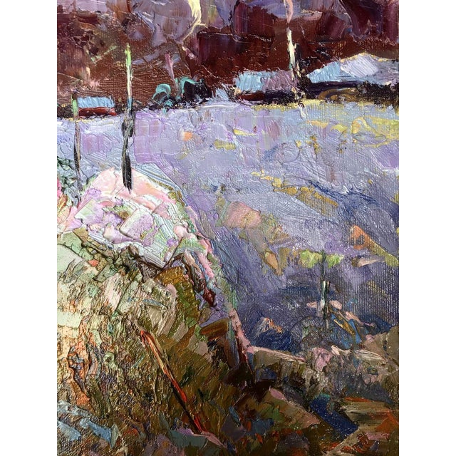 Oil Painting Moonlit Night Oksana Ivanyuk For Sale - Image 11 of 12