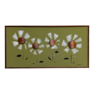 1960s Wilrongo Witco "Daisies" Wall Art For Sale