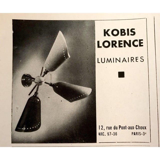 Large Vintage Wall Lights from Kobis and Lorence, 1950s, Set of 2 For Sale - Image 10 of 11