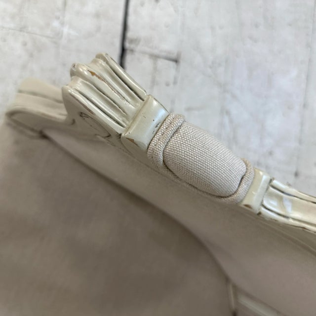 Antique White Contemporary Child Size Versailles Canopy Chair Restoration Hardware For Sale - Image 8 of 12