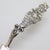 Silver Vintage Italian Handmade Genuine Silver Small Cake Server Flower Handle Presta Naples 800 Continental Silver Pastry Mignon Cupcake Server For Sale - Image 8 of 13