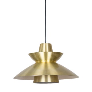 Vintage Danish Navy Pendant Lamp by Jorn Utzon for Nordisk Solar, 1947, 1940s For Sale