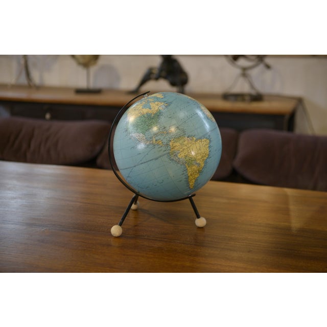 Vintage Steel Globe, 1960s For Sale - Image 3 of 9