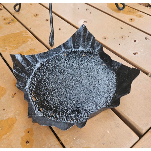 Vintage Twisted Stem Wrought Iron Plant Stand For Sale - Image 11 of 12