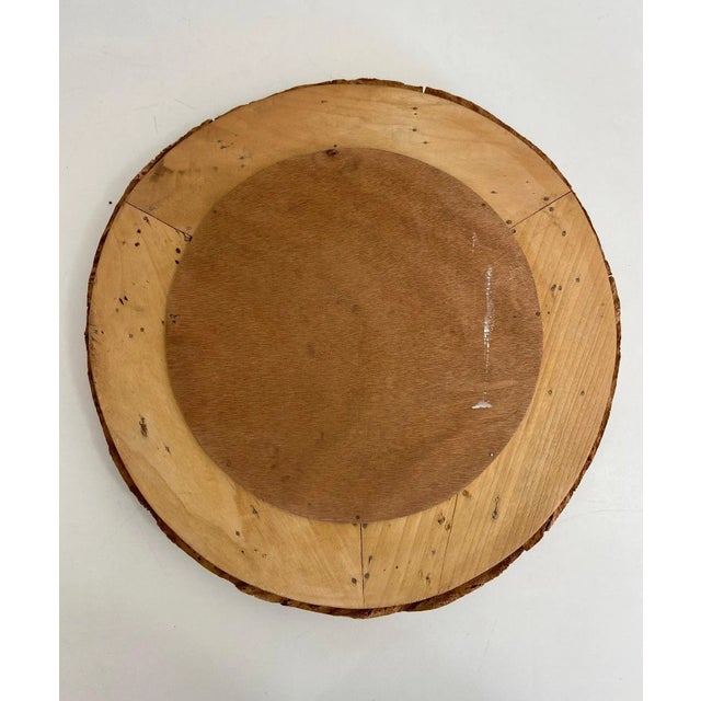 Circa 1970 French Cork and Wood Mirror For Sale - Image 12 of 13