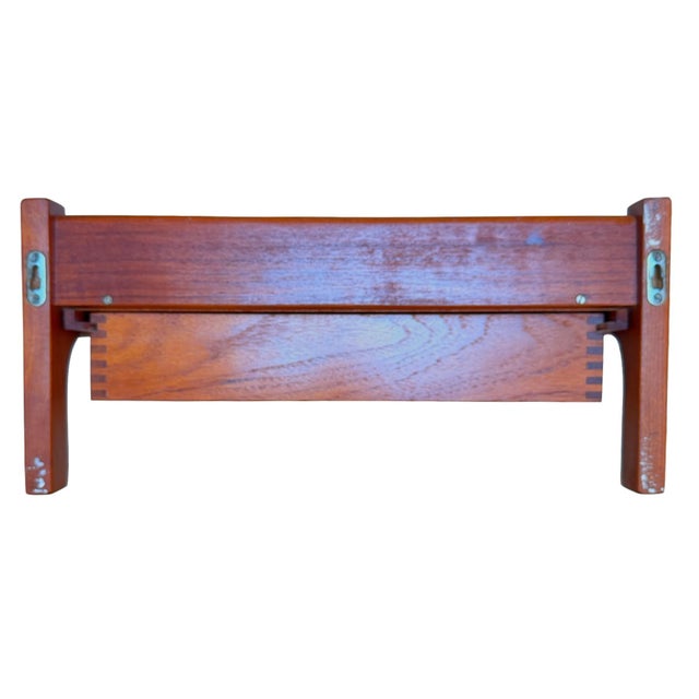 1960s Pair of 1960s Floating Teak Nightstands Attributed to Børge Mogensen for Søborg Møbler, Attributed For Sale - Image 5 of 11