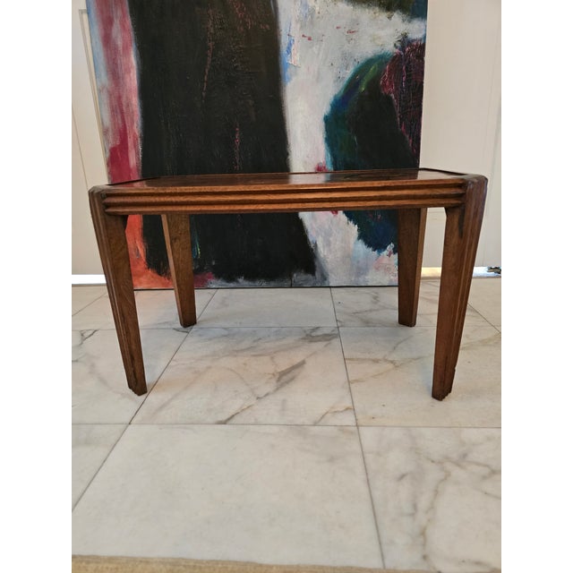 1940s Vintage Mid Century Emile Galle Style Signed Low Table For Sale - Image 5 of 13