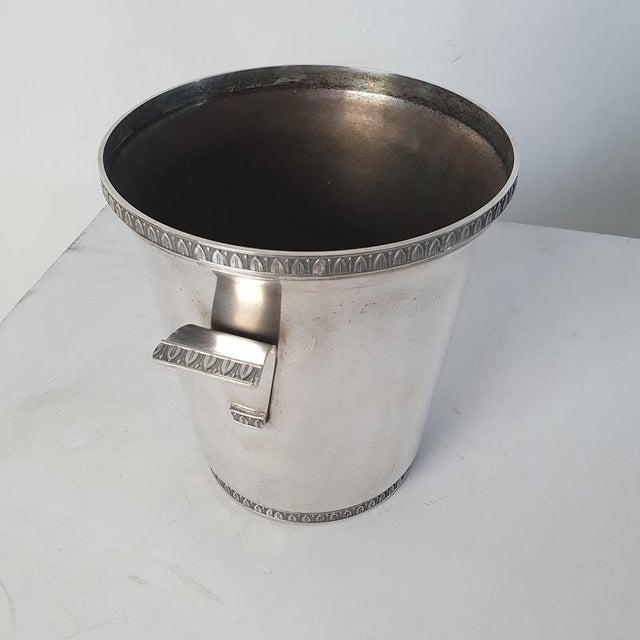 Mid-Century Modern Silver Plated Wine Cooler, Italy, 1950s For Sale - Image 6 of 9