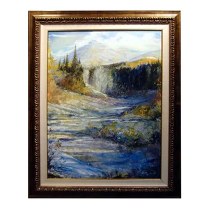 Dave Iles "Ptarmegan at Weston Pass" Original Landscape Oil Painting on Canvas, Framed