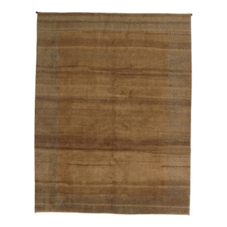 Vintage Hand-Knotted Persian Gabbeh Rug 8'6" X 11'1" For Sale