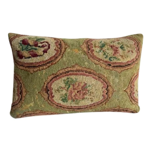 1853 English Needlework Pillow For Sale