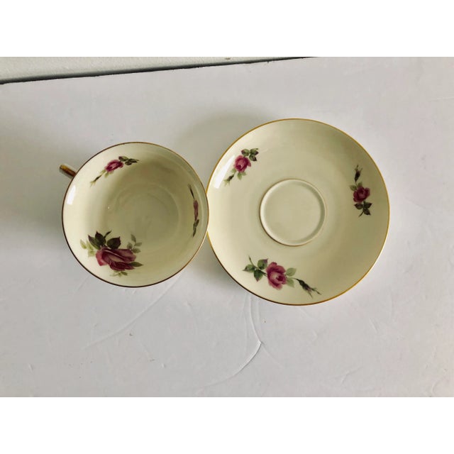 1970s Vintage Floral Design Rosenthal “Aida “ Teacup & Saucer For Sale - Image 5 of 6
