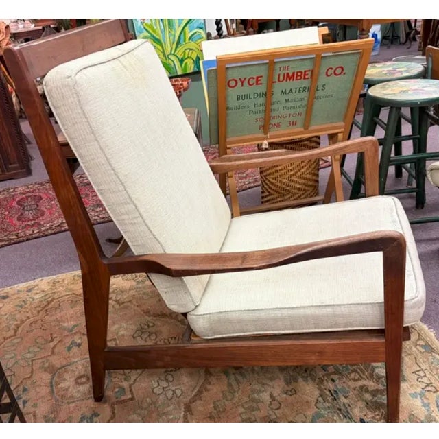 Mid-Century Modern Mid Century Wood Club Chair For Sale - Image 3 of 9