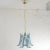 Mid-Century Modern Petal Suspension Lamp in Murano Glass Color and White Color, 1990s For Sale - Image 3 of 12