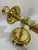 Vintage Brass Neoclassical Style Candle Wall Sconces - A Pair For Sale - Image 12 of 18