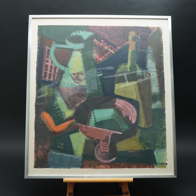 Jug ​​with Red Bowl Poster by Hannes Schmucker, 1960s For Sale - Image 5 of 9