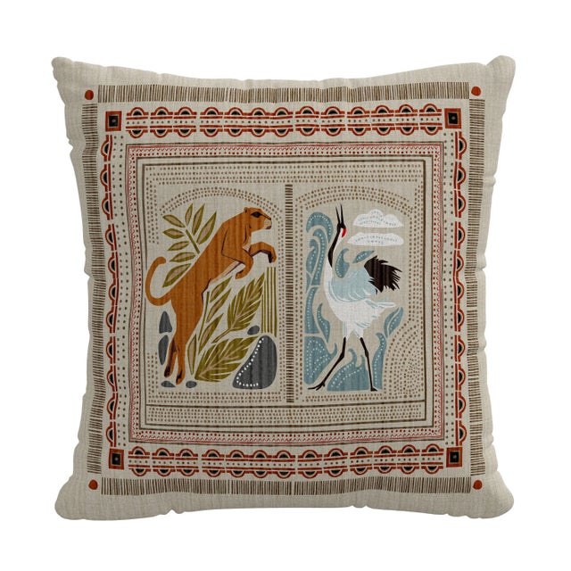 Not Yet Made - Made To Order 20" Indoor/Outdoor Pillow in Fauna Taupe For Sale - Image 5 of 5