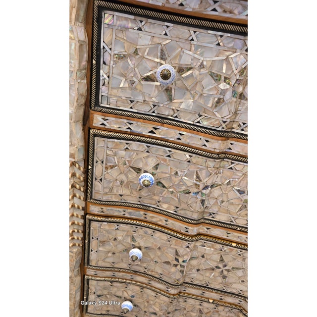 2000 - 2009 Oriental Mosaic Mother Pearl Chest For Sale - Image 5 of 11