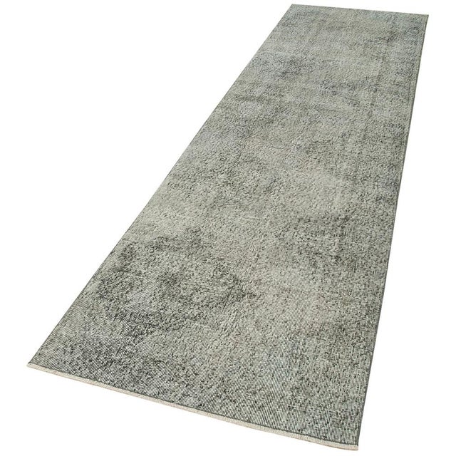 Vintage Hand-Knotted Runner Rug For Sale - Image 3 of 7