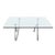 Glass and Silver Metal Coffee Table from Rolf Benz For Sale - Image 9 of 10