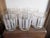 Mid-Century Modern Vintage Mid-Century Modern Culver 22k "ServeMates" Glasses ~ Set of 6 ~ Frosted Stripe Pattern, Gold Trim, Double Old Fashioned Rocks Glasses For Sale - Image 3 of 11