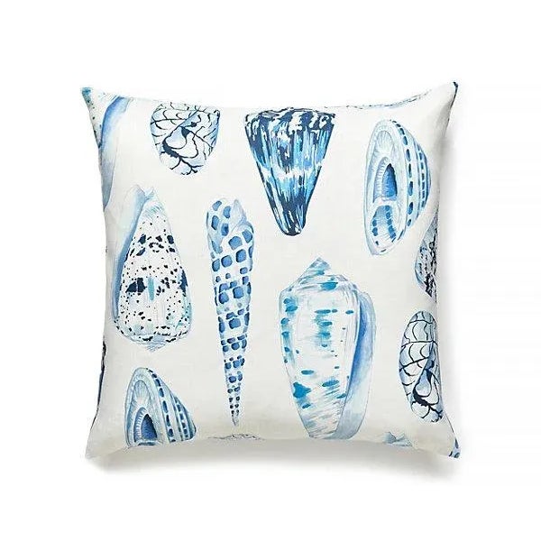 Traditional The House of Scalamandré Coquina Outdoor Pillow, Porcelain For Sale - Image 3 of 3