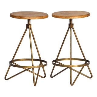 Pr. Vintage Bar Stools For Sale