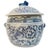 Vintage Blue & White Rice Jars With Foo Dog Lids - a Pair For Sale In San Diego - Image 6 of 10