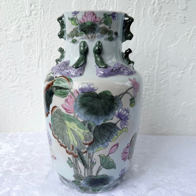 Vintage Toyo Macau Porcelain Vase For Sale In West Palm - Image 6 of 8
