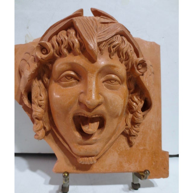 Puck Face Building Terra Cotta Tile For Sale - Image 4 of 11