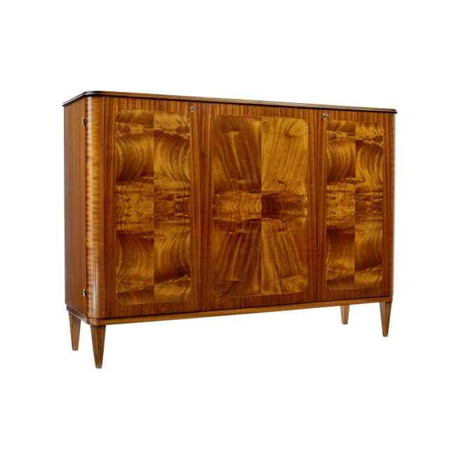 Mid-Century Scandinavian Inlaid Teak Sideboard, 1960 For Sale - Image 9 of 9