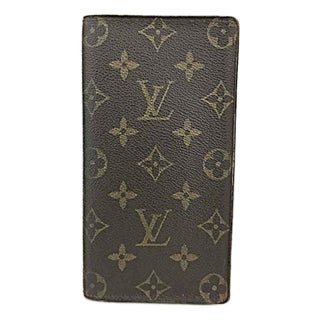 2001 Authentic Louis Vuitton Porte Cartes Crédit Yen Monogram Long Wallet For Sale