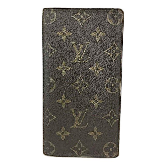 2001 Authentic Louis Vuitton Porte Cartes Crédit Yen Monogram Long Wallet For Sale