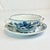 1970s 1970s Vintage Japanese Chinoiserie Blue Danube Meissen Style Handled Bowls & Underplates - 6 Settings, 12 Pieces For Sale - Image 5 of 12