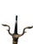Antique Brass Ball Finial Fireplace Andirons Fire Dogs Pair Early 1900s For Sale - Image 17 of 18