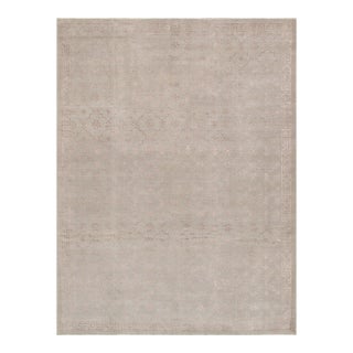 Pasargad Home Khotan L. Gray Silk & Wool Area Rug, 10' 2'' X 14' 2'' For Sale