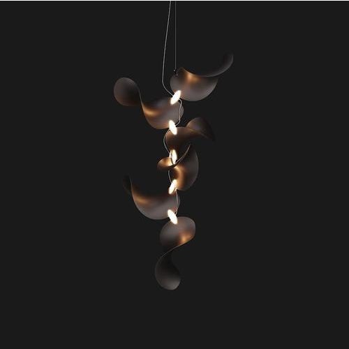 Not Yet Made - Made To Order Dune 6 Vertical Cluster Chandelier in Silver Anodized Aluminum by Moss Objects For Sale - Image 5 of 17