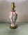 Mid 20th Century Scenic French Pink & White Striped Table Lamp For Sale In Jacksonville, FL - Image 6 of 13