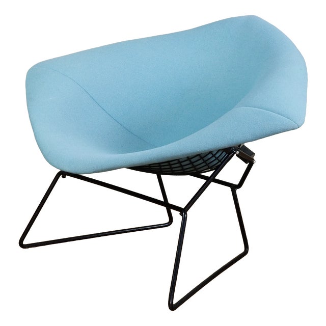 Bertoia Diamond Chair 422 in Black by Harry Bertoia for Knoll International, 1990s For Sale