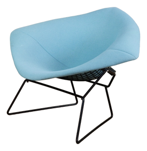 Bertoia Diamond Chair 422 in Black by Harry Bertoia for Knoll International, 1990s