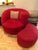 Mid-Century Modern Vintage Nautilus Swivel Chair & Ottoman 2pc Set For Sale - Image 3 of 10