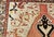 Vintage Turkish Oushak Area Rug, Handwoven Wool, 1920s Cream & Pink, 5' x 8' For Sale - Image 13 of 17