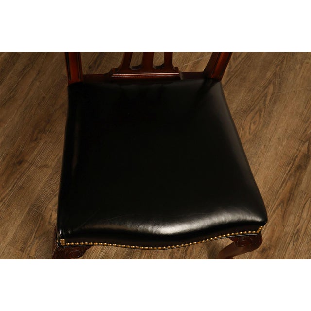 Kindel Chippendale Style Set of Six Mahogany Dining Chairs For Sale - Image 15 of 18