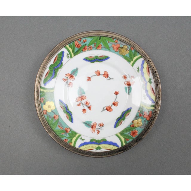 French Raynaud Limoges France Tetard Edite French Sterling Silver Saucer Plate For Sale - Image 3 of 7