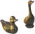 Mid 20th Century Vintage Brass Ducklings- S/2 For Sale - Image 5 of 5