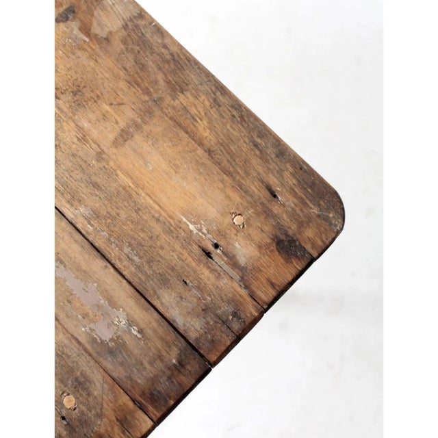 Antique Folding Checkerboard Table With Halsam Checkers For Sale - Image 10 of 17