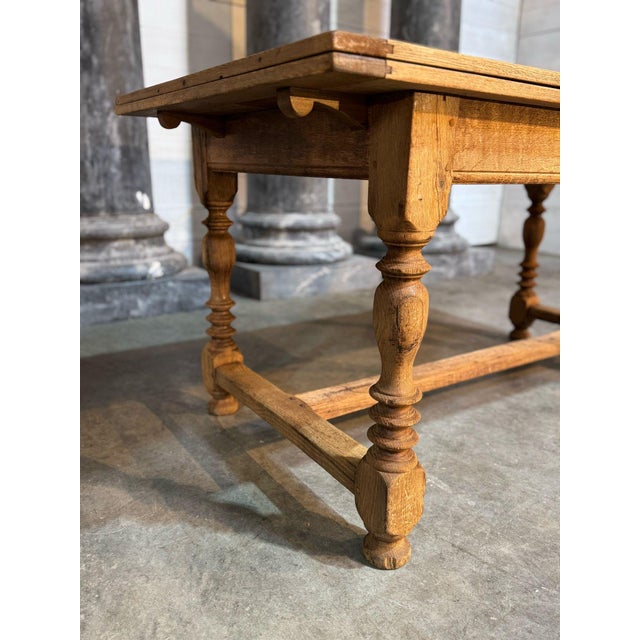 Oak Farmhouse Dining Table, 1920s For Sale - Image 17 of 18