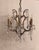 Rococo Restoration Hardware 19th C. Rococo Iron & Crystal Round Chandelier For Sale - Image 3 of 12