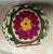 Elegant stool made wood, originally was Yamaha drum ,upholstered with beautiful antique hand embroidery Suzani textile,...